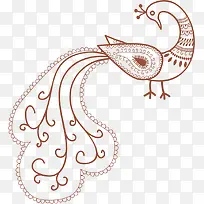 孔雀花纹-空若网 孔雀花纹-空若网