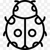 七星瓢虫图标-空若网 七星瓢虫图标-空若网
