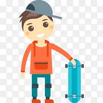 滑板男孩-空若网 滑板男孩-空若网