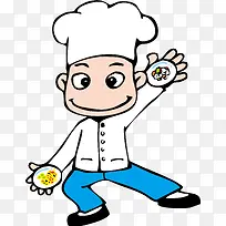 矢量卡通人物小厨师-空若网 矢量卡通人物小厨师-空若网