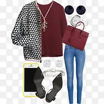 潮流休闲时尚女装搭配-空若网 潮流休闲时尚女装搭配-空若网