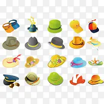 矢量帽子素材合集-空若网 矢量帽子素材合集-空若网