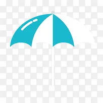 矢量蓝白色遮阳伞素材-空若网 矢量蓝白色遮阳伞素材-空若网