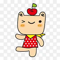 头上顶着苹果的猫咪-空若网 头上顶着苹果的猫咪-空若网