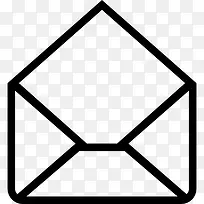 打开邮件信封中风图标-空若网 打开邮件信封中风图标-空若网