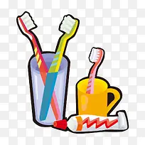 手绘牙刷杯子图样-空若网 手绘牙刷杯子图样-空若网