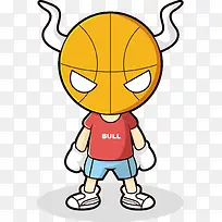 卡通篮球人物矢量图-空若网 卡通篮球人物矢量图-空若网