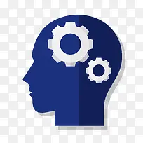 矢量大脑齿轮素材-空若网 矢量大脑齿轮素材-空若网