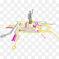 彩色电路板素材-空若网 彩色电路板素材-空若网