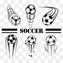 矢量足球装饰图案-空若网 矢量足球装饰图案-空若网