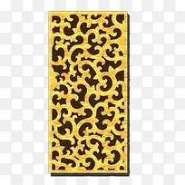 金色花纹图腾玻璃门花纹-空若网 金色花纹图腾玻璃门花纹-空若网