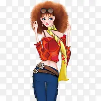 爆炸头美女-空若网 爆炸头美女-空若网