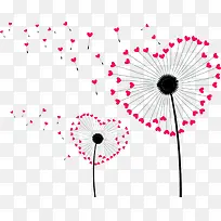 爱心蒲公英-空若网 爱心蒲公英-空若网