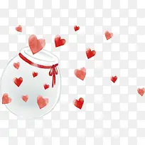 手绘爱心瓶子-空若网 手绘爱心瓶子-空若网