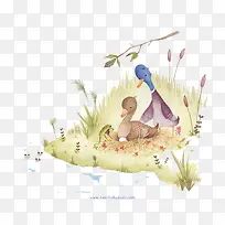 草丛中的鸭子生蛋-空若网 草丛中的鸭子生蛋-空若网