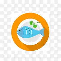 蓝色鱼矢量图-空若网 蓝色鱼矢量图-空若网