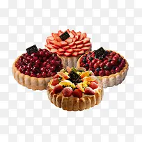 四个水果蛋糕-空若网 四个水果蛋糕-空若网