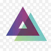 矢量双层渐变炫彩三角形-空若网 矢量双层渐变炫彩三角形-空若网