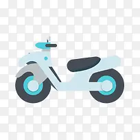 矢量扁平化摩托车-空若网 矢量扁平化摩托车-空若网