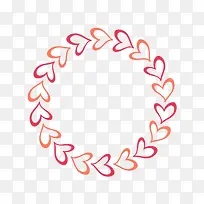 红色爱心组成的圆圈-空若网 红色爱心组成的圆圈-空若网