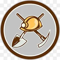 开采矿工具插画-空若网 开采矿工具插画-空若网