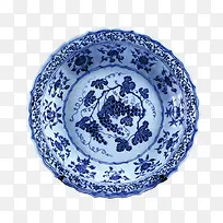 蓝色的青花瓷高清摄影盘子-空若网 蓝色的青花瓷高清摄影盘子-空若网
