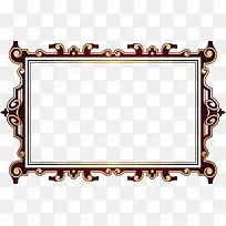 棕色古朴花纹边框-空若网 棕色古朴花纹边框-空若网