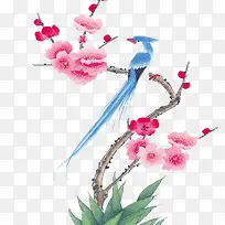 手绘水墨枯树枝-空若网 手绘水墨枯树枝-空若网