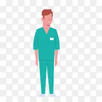 扁平化医生人物png-空若网 扁平化医生人物png-空若网