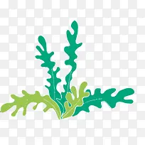 迷你矢量海底海草-空若网 迷你矢量海底海草-空若网