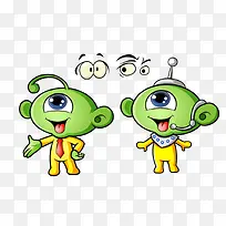 卡通独眼外星人-空若网 卡通独眼外星人-空若网
