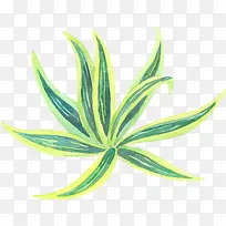 手绘绿色小草-空若网 手绘绿色小草-空若网