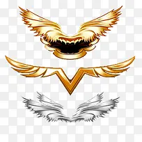 金属质感翅膀纹样-空若网 金属质感翅膀纹样-空若网