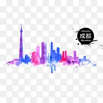 水彩城市-空若网 水彩城市-空若网