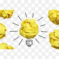纸团与电灯泡-空若网 纸团与电灯泡-空若网