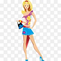 时尚购物女郎剪影-空若网 时尚购物女郎剪影-空若网