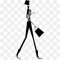 时尚女郎购物剪影-空若网 时尚女郎购物剪影-空若网