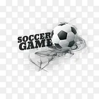 矢量水墨和足球-空若网 矢量水墨和足球-空若网