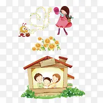 卡通一家人-空若网 卡通一家人-空若网