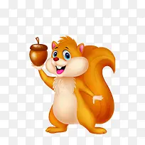 手托榛子的松鼠-空若网 手托榛子的松鼠-空若网