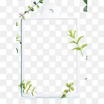 白色清新树枝边框-空若网 白色清新树枝边框-空若网