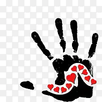 创意墨迹手印-空若网 创意墨迹手印-空若网