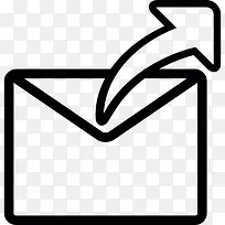 回复电子邮件符号图标-空若网 回复电子邮件符号图标-空若网