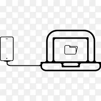 手机插到笔记本电脑图标-空若网 手机插到笔记本电脑图标-空若网