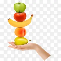 单手托举水果的手臂-空若网 单手托举水果的手臂-空若网