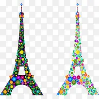 创意花纹埃菲尔铁塔-空若网 创意花纹埃菲尔铁塔-空若网
