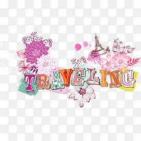 旅游花纹背景-空若网 旅游花纹背景-空若网