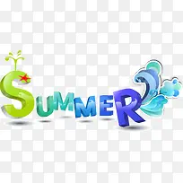 夏日清爽创意字体-空若网 夏日清爽创意字体-空若网