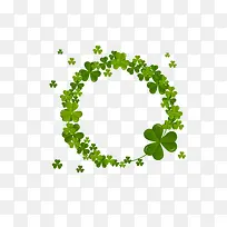 三叶草装饰花环-空若网 三叶草装饰花环-空若网