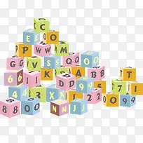 字母和数字积木-空若网 字母和数字积木-空若网
